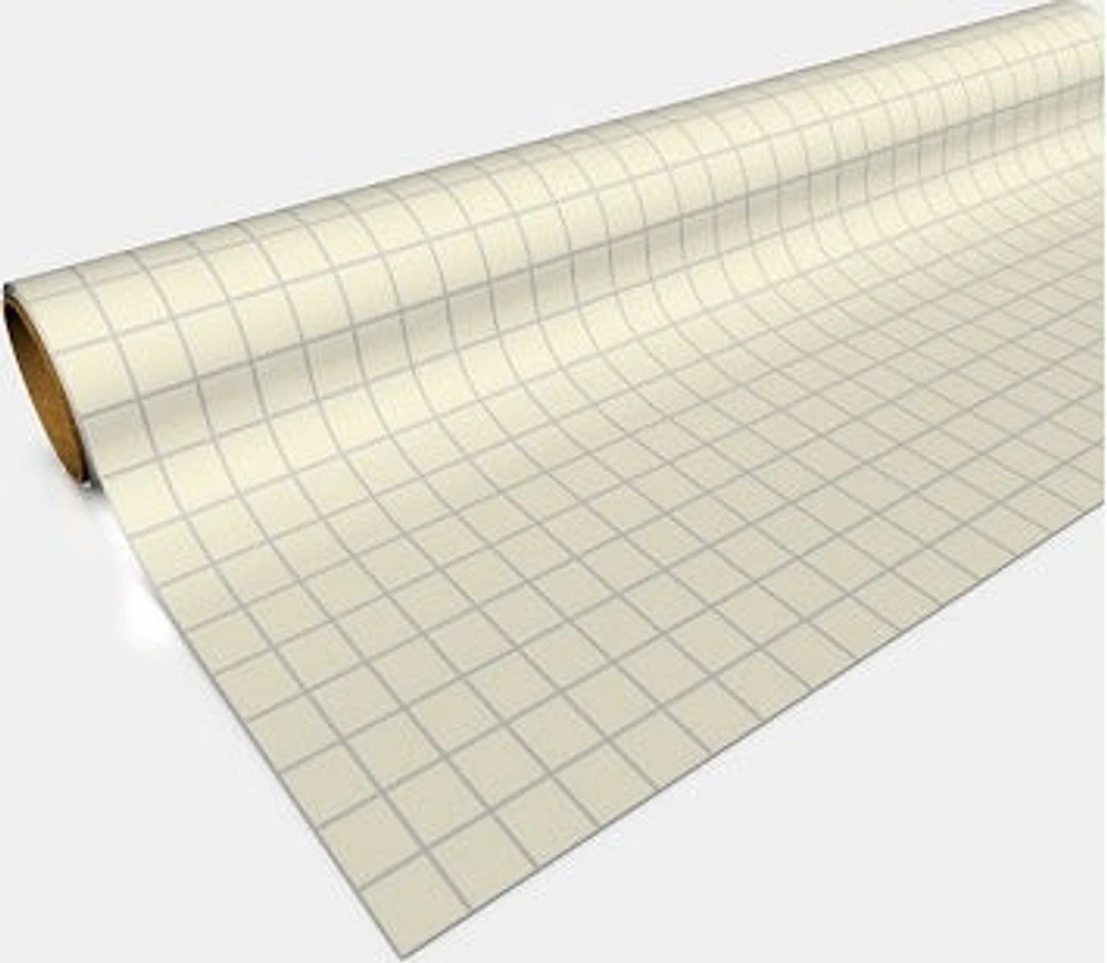 Xeno Games Gaming Paper: Tan 1" Square Grid (30"X12")