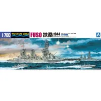 IJN Battleship FUSO 1944 RETAKE 1/700 Model Ship Kit #00097 by Aoshima