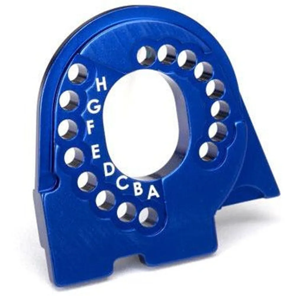 TRA8290X Traxxas Motor mount plate, TRX-4, 6061-T6 aluminum (blue-anodized)