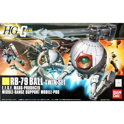 HGUC 1/144 #114 RB-79 Ball Twin Set #5058004 by Bandai