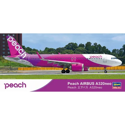 Peach Airbus A320Neo 1/200 #10846 by Hasegawa