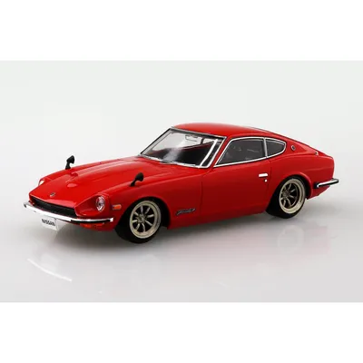 Nissan S30 Fairlady Z Custom Wheel (Red) 1/32 by Aoshima