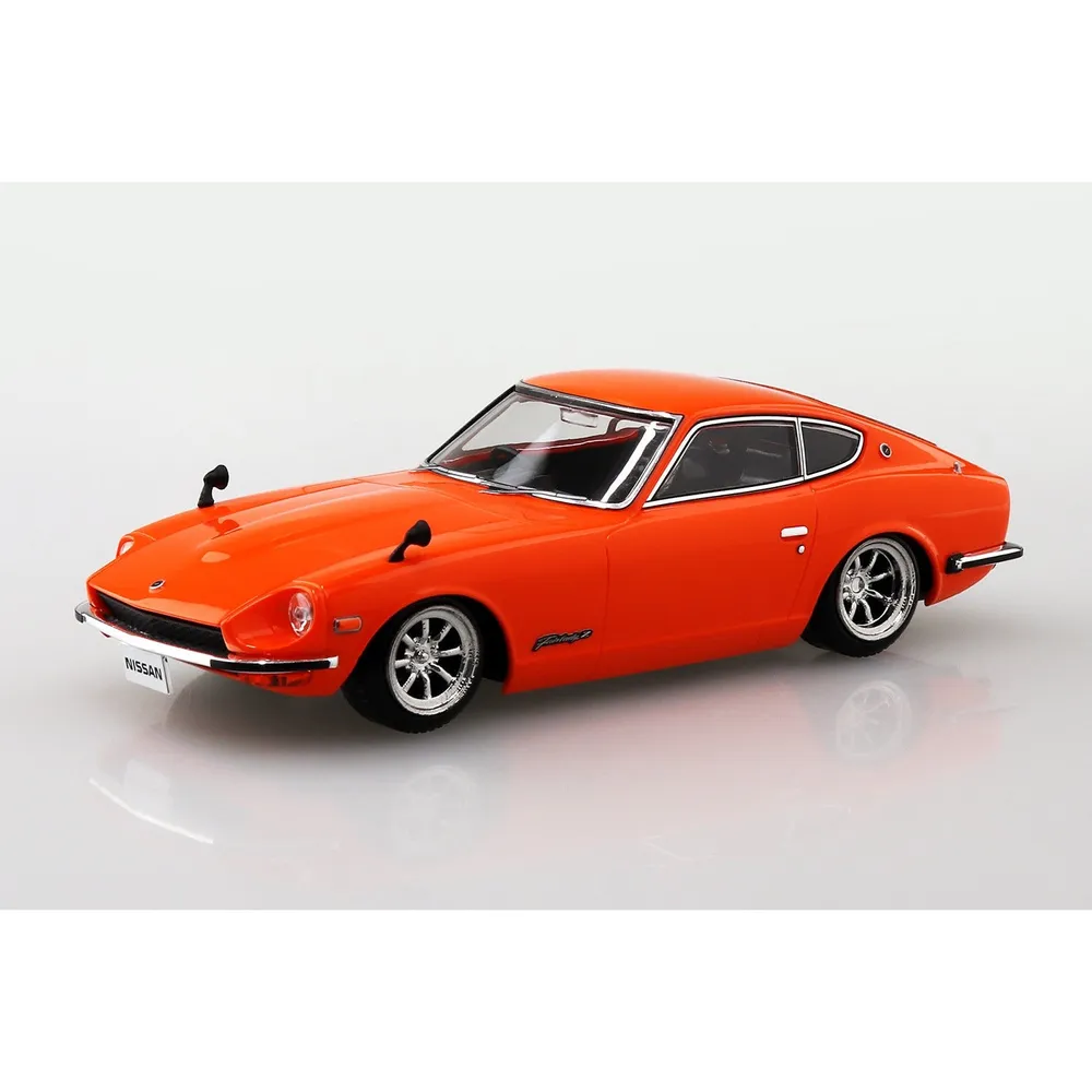 Nissan S30 Fairlady Z Custom Wheel (Orange) 1/32 Model Car Kit #06476 by Aoshima