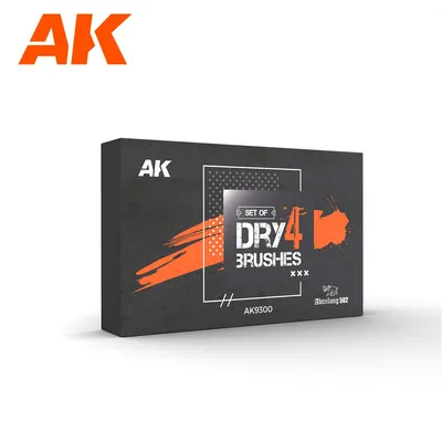 AK Interactive Dry Brush Set #AK-9300