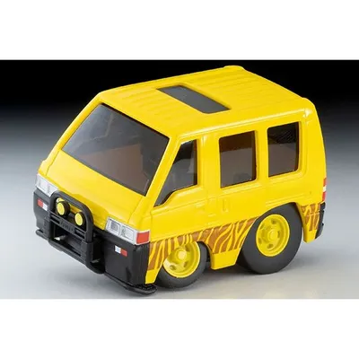 TomyTec Diecast QS-08a Mitsubishi Delica Star Wagon 4WD Yellow