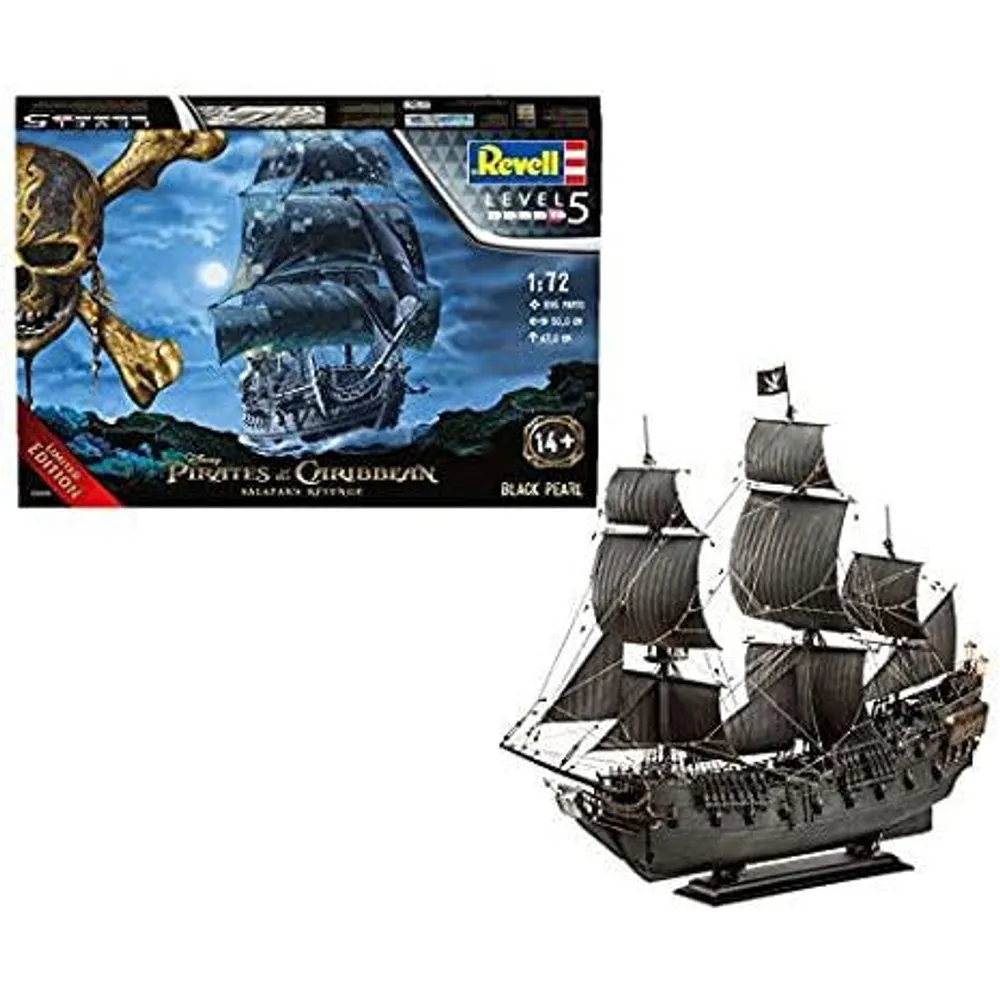 The Black Pearl 1/72 Pirates of the Caribbean Model Ship Kit #5699 by Revell