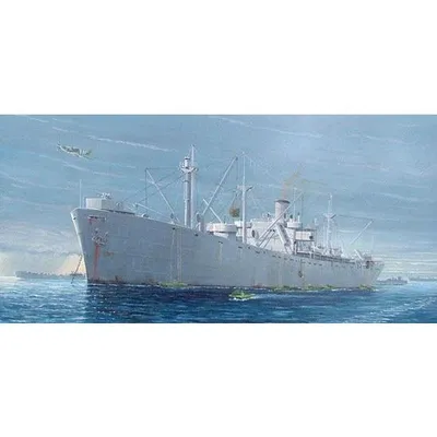 WW2 Liberty Ship S.S. Jeremiah O'Brien 1/350 Model Ship Kit #5301 by Trumpeter