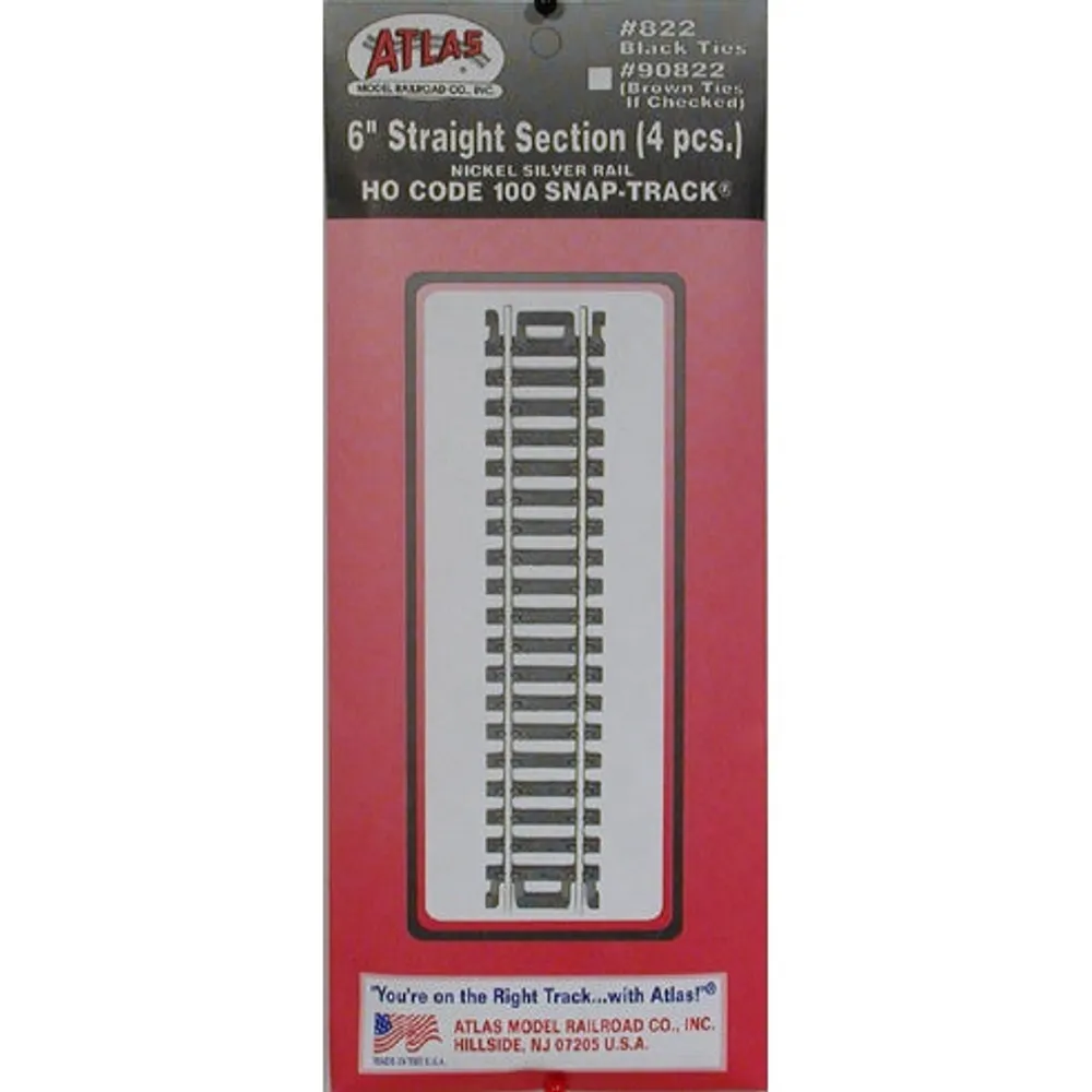 Atlas 6" Straight Track (Code 100) (HO)