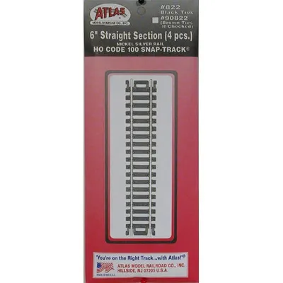 Atlas 6" Straight Track (Code 100) (HO)