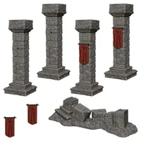 D&D Unpainted Mini - Pillars and Banners 90046