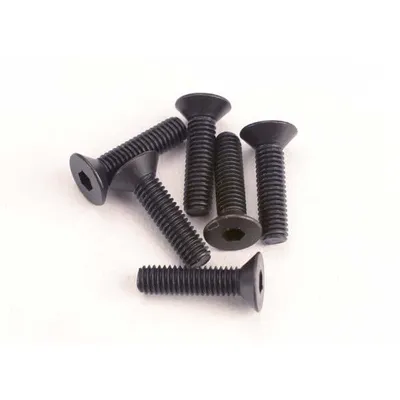 TRA2552 3x12mm Flat Head Screws (6 pcs)