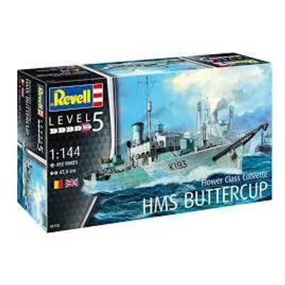 HMS Buttercup Flower Class Corvette 1/144 Model Ship Kit #5158 by Revell