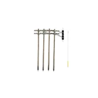 Woodland Scenics Pre-Wired Poles Double Crossbar (HO) WOO2266