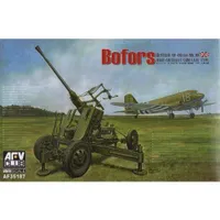 Bofors British QF 40mm Mk.III Anti-Aircraft Gun Late Type 1/35 #AF35187 by AFV Club