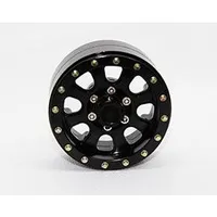 APS28502K CNC Machined 1.9" 8-Spoke Beadlock Wheels for Crawlers (Black on Black) (4)