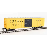 50' ACF Exterior Post Boxcar - Railbox #30091 (yellow, black door; small logo, slogan) (HO) #1864 by Walthers