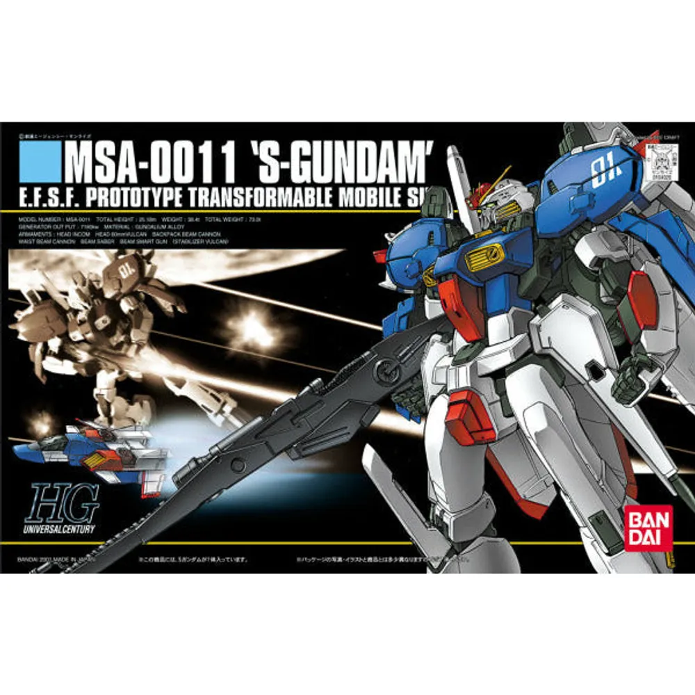 HGUC 1/144 #023 MSA-0011 S-Gundam #5063534 by Bandai