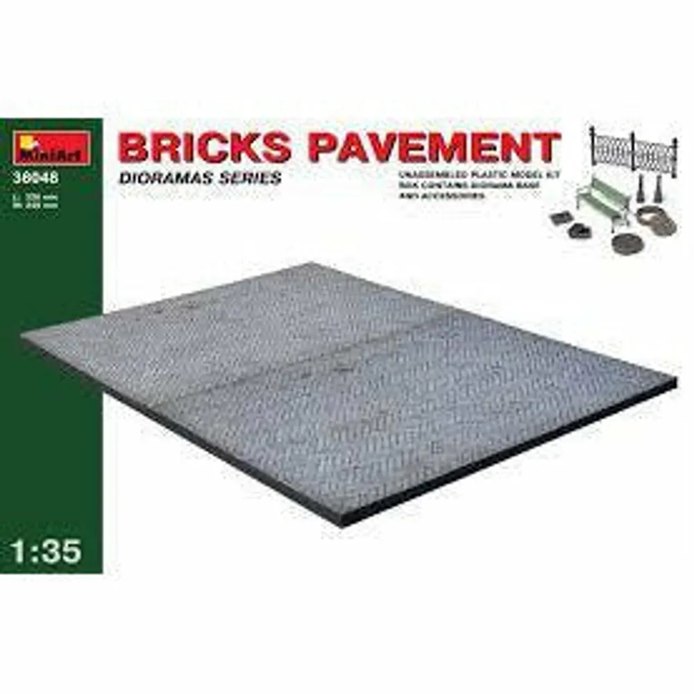 Brick Pavement #36048 1/35 Scenery Kit by MiniArt