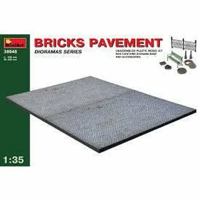 Brick Pavement #36048 1/35 Scenery Kit by MiniArt