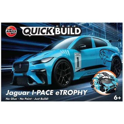 Jaguar I-Pace eTrophy 1/24 Quick Build Car Kit #J6033 by Airfix