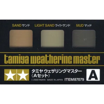 Tamiya Weathering Master A Set Sand, Light Sand and Mud TAM87079