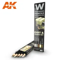 AK-10044 Watercolor Pencil Set - Dirt and Stains