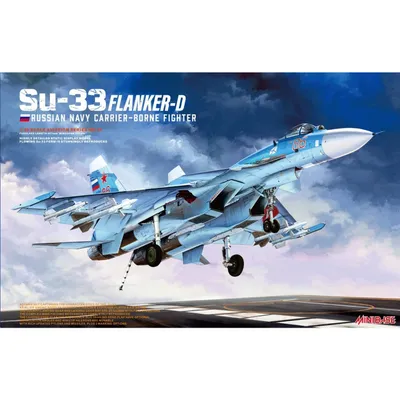 SU-33 Flanker-D, Russian Navy Carrier-Borne Fighter Aircraft 1/48 #8001 by Minibase