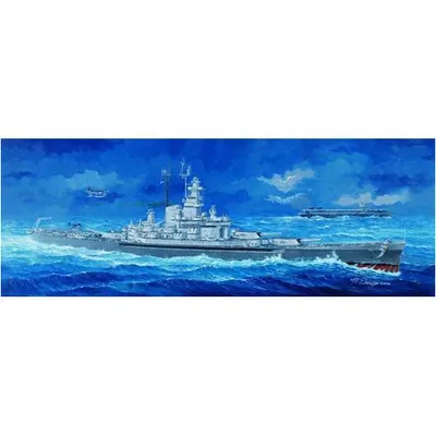 USS Massachusetts BB-59 1/350 Model Ship Kit #05306 by Trumpeter