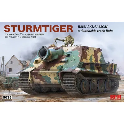 RM61 L/5.4 Sturmtiger w/ Workable Track Links 1/35 by Ryefield Model