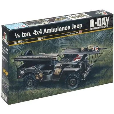 1/4 Ton 4X4 Truck Ambulance Jeep 1/35 by Italeri