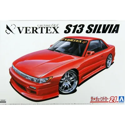Vertex Nissan Silvia PS13 1991 1/24 Model Car Kit #5861 by Aoshima