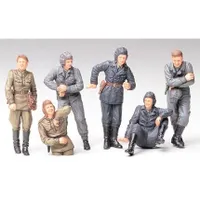 Russian Army Tank Crew at Rest #35214 1/35 Figure Kit by Tamiya