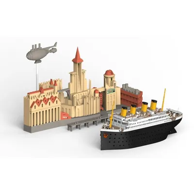 Titanic Port Scene and Vehicle Set by Suyata