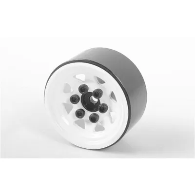 Stamped Steel 1.0'' Stock Beadlock Wheels (White) by RC4WD