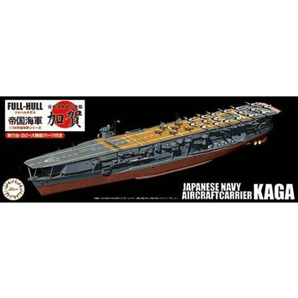 IJN Aircraft Carrier Kaga Full Hull Model 1/700 Model Ship Kit #451459 by Fujimi