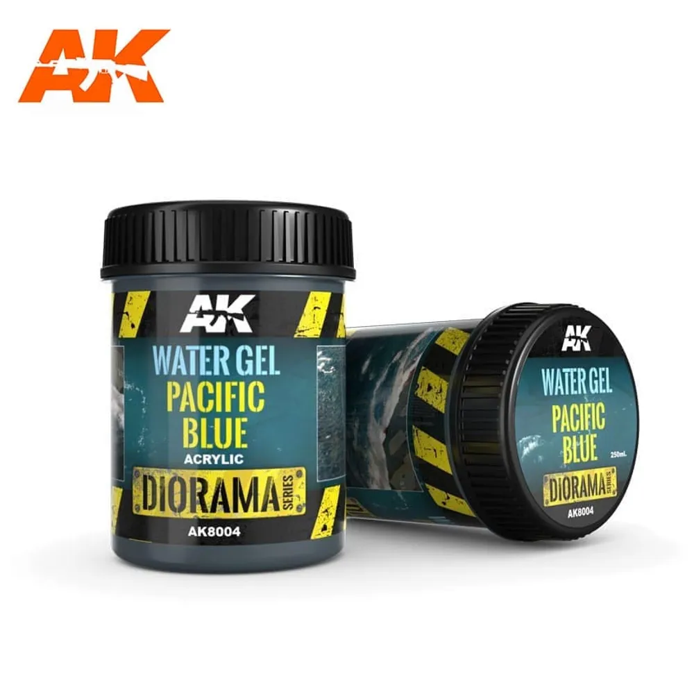 AK Interactive Water Gel Pacific Blue (250ml) (Acrylic) AK-8004