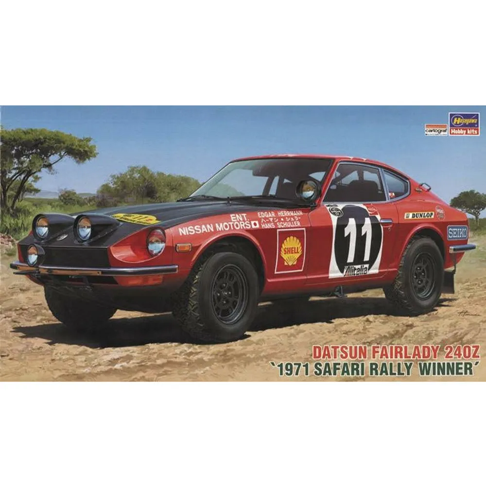 Datsun Fairlady 240z 1971 Safari Rally Winner HR-8 1/24 #21058 by Hasegawa