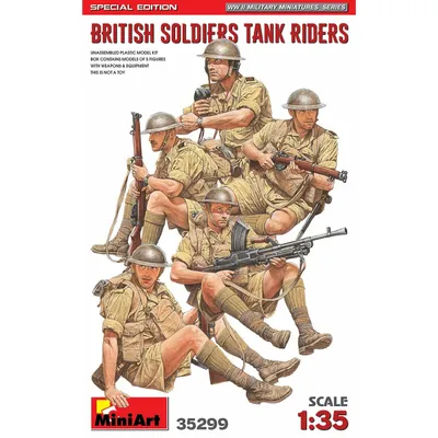 British Soldiers Tank Riders Special Edition #35299 1/35 Figure Kit by MiniArt