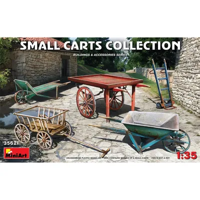 Small Carts Collection #35621 1/35 Scenery Kit by MiniArt