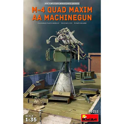 M-4 Quad Maxim AA Machinegun #35211 1/35 Detail Kit by MiniArt