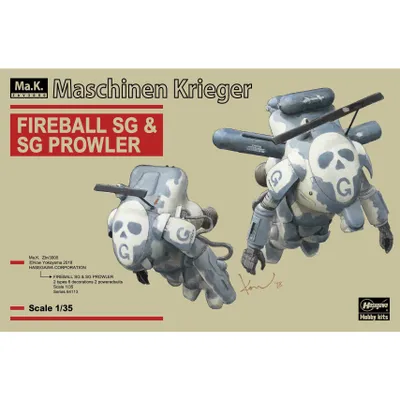 Fireball SG & SG Prowler (Set of 2) 1/35 Ma.K. Model Kit #64113 by Hasegawa