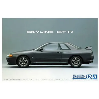 1989 Nissan BNR32 Skyline GT-R 1/24 Model Car Kit #06143 by Aoshima