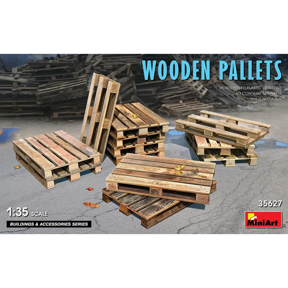 Wooden Pallets #35627 1/35 Detail Kit by MiniArt