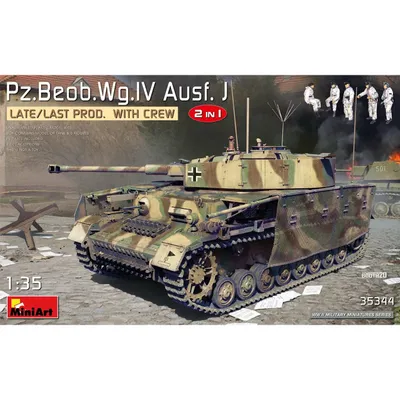 Pz.Beob.Wg.IV Ausf. J Late/Last Prod. 2 in 1 with Crew 1/35 #35344 by MiniArt