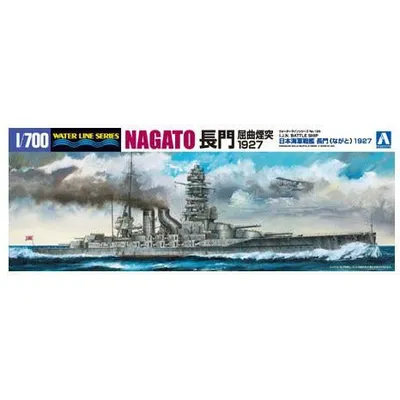IJN Battleship NAGATO 1927 1/700 Model Ship Kit #04511 by Aoshima