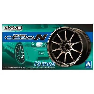 Volk Racing CE28N 19inch Wheel Parts 1/24 Car Accessory Model Kit #05391 by Aoshima