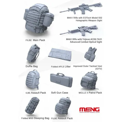 Modern U.S. Marines Individual Load-carrying Equipment SPS-027 - 1/35 Supplies Series by Meng