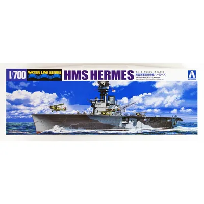 British Aircraft Carrier HMS Hermes Battle of Ceylon Sea 1/700 Model Ship Kit #05103 by Aoshima