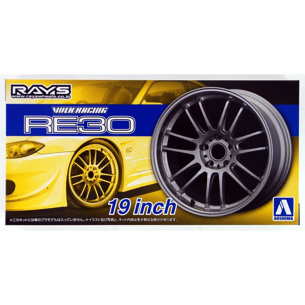 Volk Racing RE30 19inch Wheel Parts 1/24 Car Accessory Model Kit #05381 by Aoshima