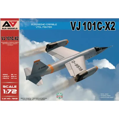 VJ 101C-X2 Supersonic-capable VTOL fighter 1/72 #7202 by A&A Models